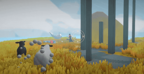sheep ram attack being blocked by mighty horn in HIRT sheep brawler